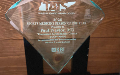 Dr. Paul Naylor Awarded Sports Medicine Person of the Year