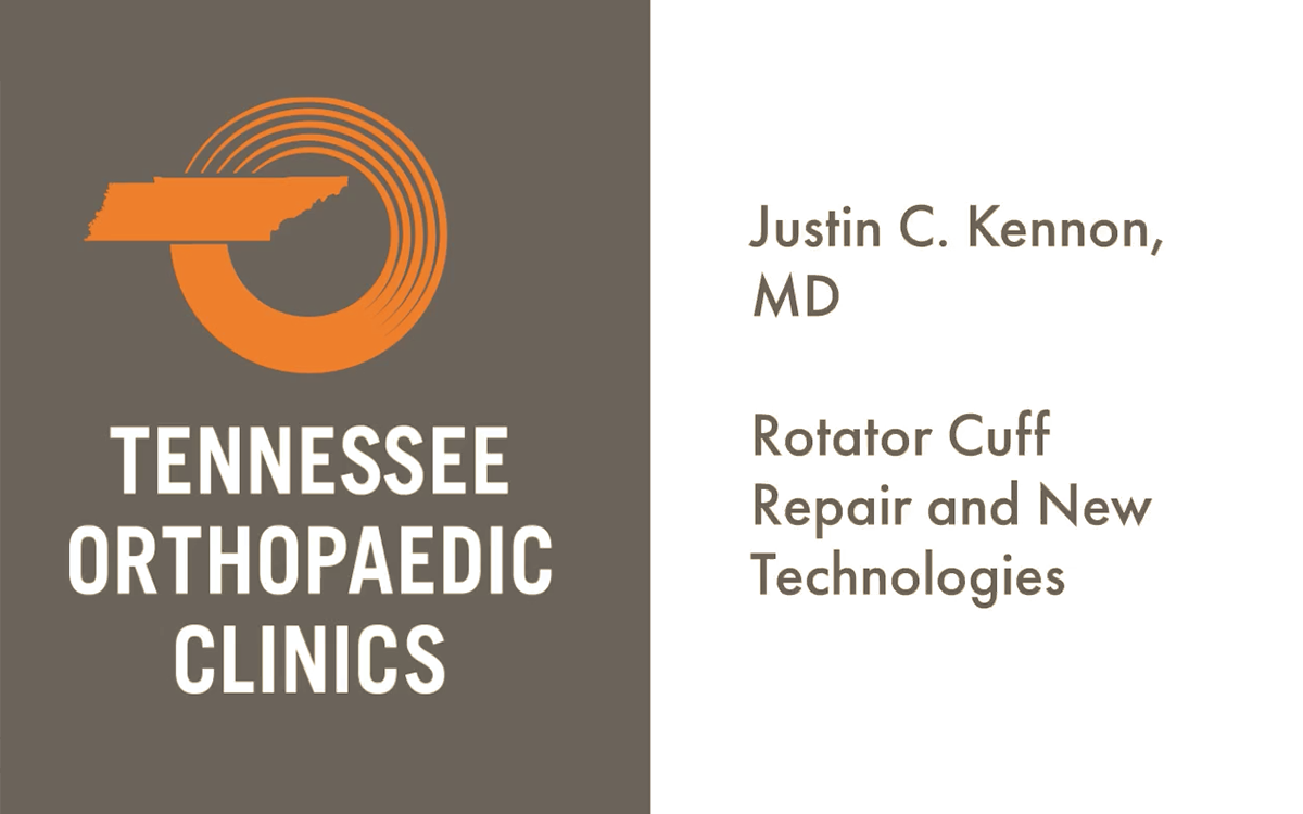 Dr. Justin C Kennon talks about rotator cuff repair surgery.